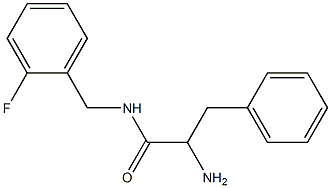 2-amino-N-(2-fluorobenzyl)-3-phenylpropanamide Struktur