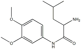 2-amino-N-(3,4-dimethoxyphenyl)-4-methylpentanamide Struktur