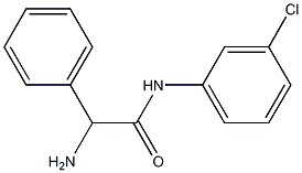 2-amino-N-(3-chlorophenyl)-2-phenylacetamide Struktur