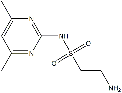 2-amino-N-(4,6-dimethylpyrimidin-2-yl)ethane-1-sulfonamide Struktur