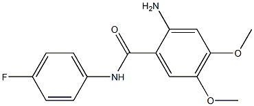 2-amino-N-(4-fluorophenyl)-4,5-dimethoxybenzamide Struktur