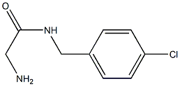 2-amino-N-[(4-chlorophenyl)methyl]acetamide Struktur