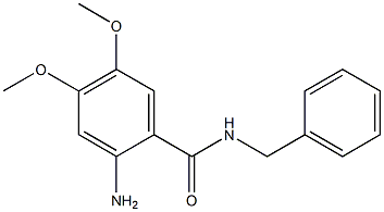 2-amino-N-benzyl-4,5-dimethoxybenzamide Struktur