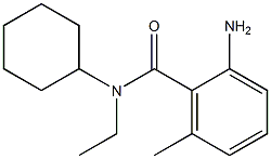 2-amino-N-cyclohexyl-N-ethyl-6-methylbenzamide Struktur