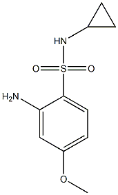 2-amino-N-cyclopropyl-4-methoxybenzene-1-sulfonamide Struktur