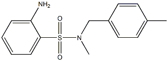 2-amino-N-methyl-N-[(4-methylphenyl)methyl]benzene-1-sulfonamide Struktur