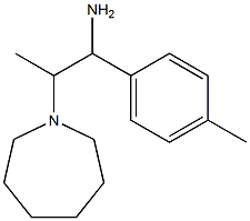 2-azepan-1-yl-1-(4-methylphenyl)propan-1-amine Struktur