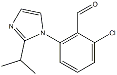 2-chloro-6-[2-(propan-2-yl)-1H-imidazol-1-yl]benzaldehyde Struktur