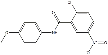 2-chloro-N-(4-methoxyphenyl)-5-nitrobenzamide Struktur