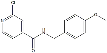 2-chloro-N-[(4-methoxyphenyl)methyl]pyridine-4-carboxamide Struktur