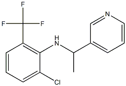 2-chloro-N-[1-(pyridin-3-yl)ethyl]-6-(trifluoromethyl)aniline Struktur