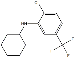 2-chloro-N-cyclohexyl-5-(trifluoromethyl)aniline Struktur