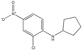 2-chloro-N-cyclopentyl-4-nitroaniline Struktur