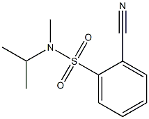 2-cyano-N-isopropyl-N-methylbenzenesulfonamide Struktur