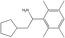 2-cyclopentyl-1-(2,3,5,6-tetramethylphenyl)ethan-1-amine Struktur