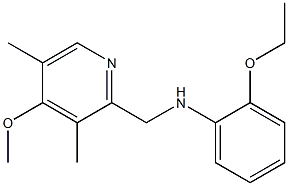 2-ethoxy-N-[(4-methoxy-3,5-dimethylpyridin-2-yl)methyl]aniline Struktur