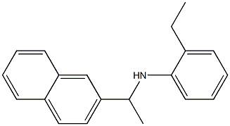 2-ethyl-N-[1-(naphthalen-2-yl)ethyl]aniline Struktur