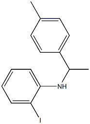 2-iodo-N-[1-(4-methylphenyl)ethyl]aniline Struktur