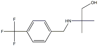 2-methyl-2-({[4-(trifluoromethyl)phenyl]methyl}amino)propan-1-ol Struktur