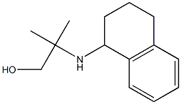 2-methyl-2-(1,2,3,4-tetrahydronaphthalen-1-ylamino)propan-1-ol Struktur