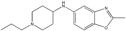 2-methyl-N-(1-propylpiperidin-4-yl)-1,3-benzoxazol-5-amine Struktur