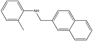 2-methyl-N-(naphthalen-2-ylmethyl)aniline Struktur