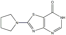 2-pyrrolidin-1-yl[1,3]thiazolo[4,5-d]pyrimidin-7(6H)-one Struktur