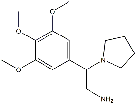 2-pyrrolidin-1-yl-2-(3,4,5-trimethoxyphenyl)ethanamine Struktur