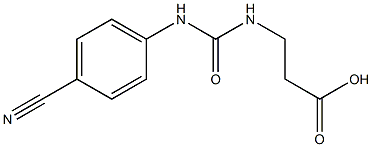 3-({[(4-cyanophenyl)amino]carbonyl}amino)propanoic acid Struktur