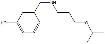 3-({[3-(propan-2-yloxy)propyl]amino}methyl)phenol Struktur