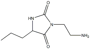 3-(2-aminoethyl)-5-propylimidazolidine-2,4-dione Struktur