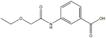 3-(2-ethoxyacetamido)benzoic acid Struktur