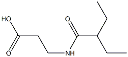 3-(2-ethylbutanamido)propanoic acid Struktur