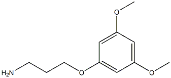 3-(3,5-dimethoxyphenoxy)propan-1-amine Struktur