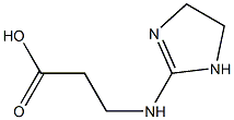 3-(4,5-dihydro-1H-imidazol-2-ylamino)propanoic acid Struktur