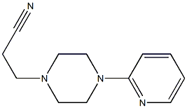 3-(4-pyridin-2-ylpiperazin-1-yl)propanenitrile Struktur