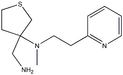 3-(aminomethyl)-N-methyl-N-[2-(pyridin-2-yl)ethyl]thiolan-3-amine Struktur