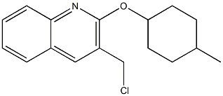 3-(chloromethyl)-2-[(4-methylcyclohexyl)oxy]quinoline Struktur