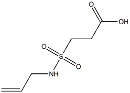 3-(prop-2-en-1-ylsulfamoyl)propanoic acid Struktur