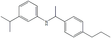 3-(propan-2-yl)-N-[1-(4-propylphenyl)ethyl]aniline Struktur