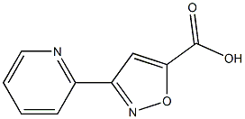 3-(pyridin-2-yl)-1,2-oxazole-5-carboxylic acid Struktur