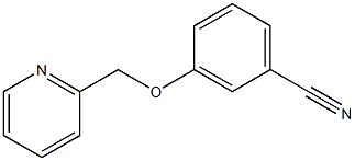 3-(pyridin-2-ylmethoxy)benzonitrile Struktur