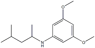 3,5-dimethoxy-N-(4-methylpentan-2-yl)aniline Struktur