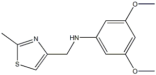 3,5-dimethoxy-N-[(2-methyl-1,3-thiazol-4-yl)methyl]aniline Struktur