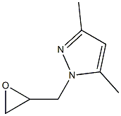 3,5-dimethyl-1-(oxiran-2-ylmethyl)-1H-pyrazole Struktur