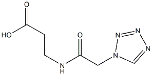 3-[(1H-tetrazol-1-ylacetyl)amino]propanoic acid Struktur