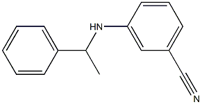 3-[(1-phenylethyl)amino]benzonitrile Struktur