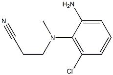 3-[(2-amino-6-chlorophenyl)(methyl)amino]propanenitrile Struktur