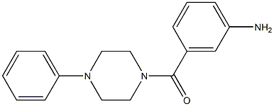 3-[(4-phenylpiperazin-1-yl)carbonyl]aniline Struktur