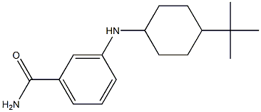 3-[(4-tert-butylcyclohexyl)amino]benzamide Struktur